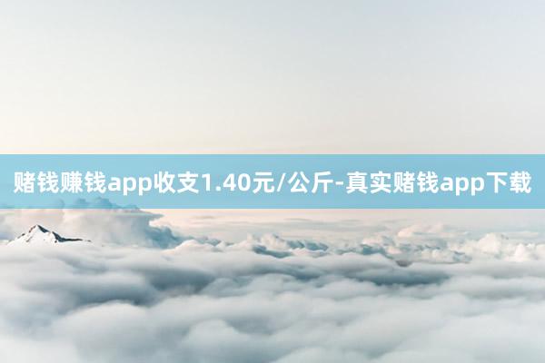 赌钱赚钱app收支1.40元/公斤-真实赌钱app下载