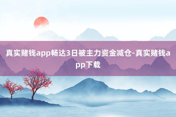 真实赌钱app畅达3日被主力资金减仓-真实赌钱app下载