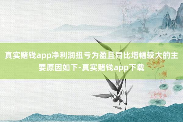 真实赌钱app净利润扭亏为盈且同比增幅较大的主要原因如下-真实赌钱app下载