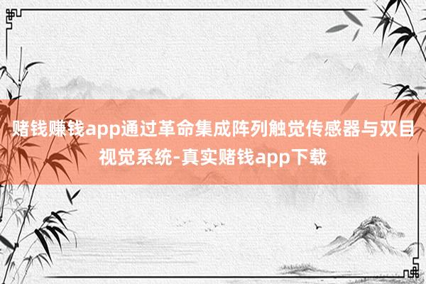 赌钱赚钱app通过革命集成阵列触觉传感器与双目视觉系统-真实赌钱app下载